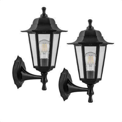 Kit 2 Arandelas de Parede TLF26 Colonial Vintage 60W Bivolt Preto Taschibra
