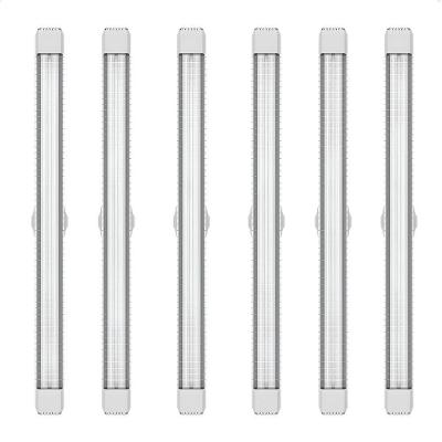 Kit 6 Luminárias Sobrepor Lumifácil 120cm 2x20,5W 6500K Branco Taschibra