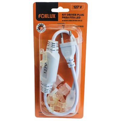Fonte para Fita LED Driver Plug Foxlux 110V Tensão Estável