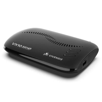 Receptor Digital HD Century Vx10 Vivensis Satélite Banda Ku Bivolt Preto