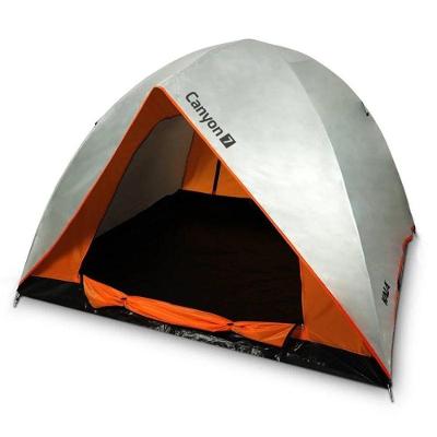 Barraca de Acampamento Canyon 4 Pessoas Antifungo Cinza e Laranja Kala