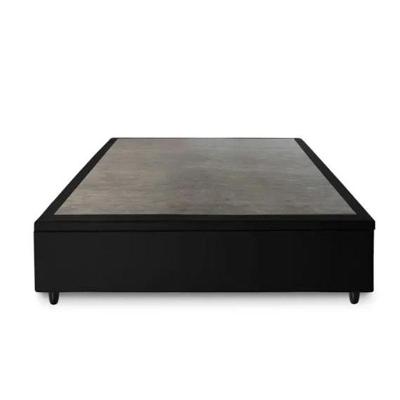 Cama Box Baú Plus 138CM Casal Jacquard Eucalipto Preto Hellen