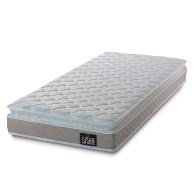 Colchão Solteiro Espuma D33 Millenium Pillow Top Americano 88x188x19cm Bege