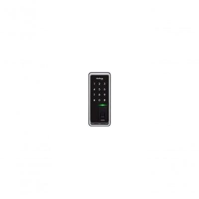 Fechadura Digital de Sobrepor FR220 Biometria e Senha Porta de Madeira Preta Intelbras
