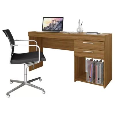 Escrivaninha Office New NT51015 2 Gavetas MDF-MDP 121CM Amadeirado