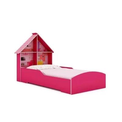 Cama Infantil Casinha Montessoriana MDF-MDP Rosa Gelius Móveis