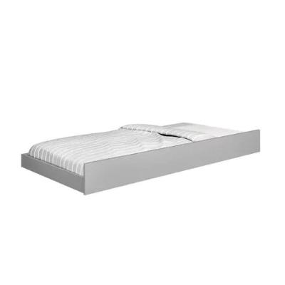 Cama Auxiliar Solteiro Eleganza Rodízios MDF Branco J&A Móveis