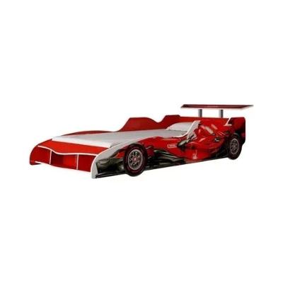 Cama Infantil F1 090 Carrinho de Corrida MDF Vermelho Gelius Móveis