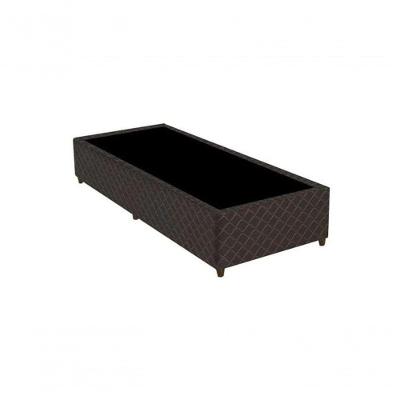 Cama Box Solteiro Sommie Antiácaro Poliéster Marrom Gazin 88x188x27cm