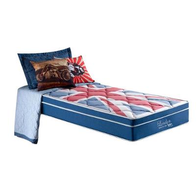 Colchão Solteiro Molas Ensacadas London D26 Euro Pillow 88x188CM Bege Anjos