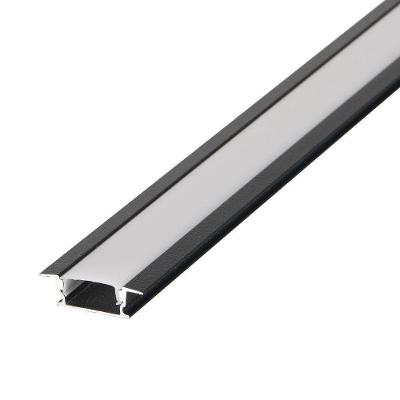 Perfil de Embutir Fita LED Mov Marcenaria 24MM 3M Preto Nordecor Iluminação