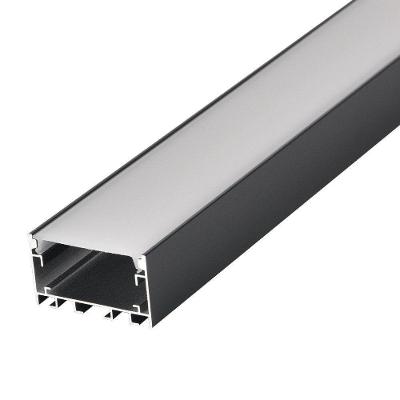 Perfil de Sobrepor Fita LED Vast 35mm 3 Metros IP20 Preto Nordecor Iluminação