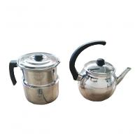 Kit Conjunto Chaleira 2l E Leiteira Com Apito 1,6l Extang - 1