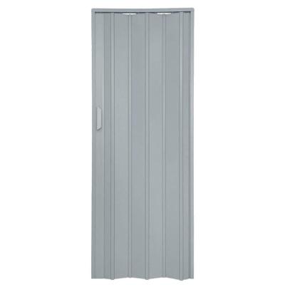 Porta Sanfonada 699 PVC 210x84cm Cinza para Closet Bariri PVC