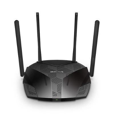 Roteador Mercusys MR80X Wi-Fi 6 AX3000 com 4 Antenas WPA3 Preto