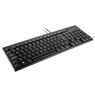 Teclado Slim TC193 Teclas a Laser Resistente à Água Preto Multilaser