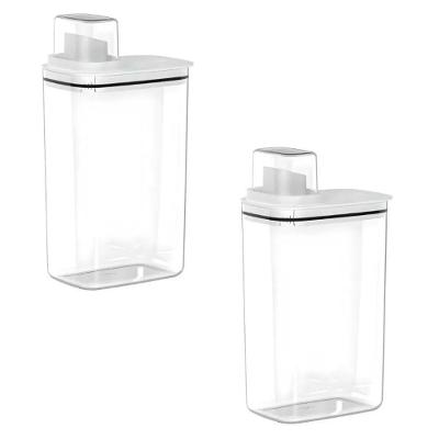 Kit 2 Dispensers Flow DFW200BCF 2,3L Sabão Amaciante BPA Free Branco Ou