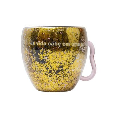 Caneca de Vidro Pausa Quentinha 225ML Transparente Imaginarium