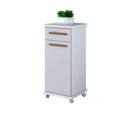Balcão Palmas 1 Porta 1 Gaveta MDF 39CM Branco