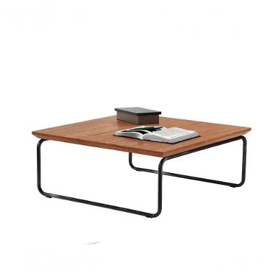 Mesa de Centro Kairos Quadrado MDF Metal Pintado 70CM Cinamomo