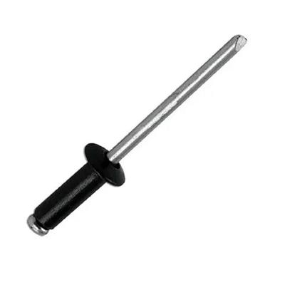 Rebite de Repuxo Alumínio 3,2mm X 12,0mm Anticorrosivo Preto Nova Peças