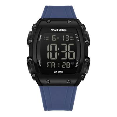 Relógio de Pulso Masculino LCD Luminoso Militar Esportivo Azul Naviforce