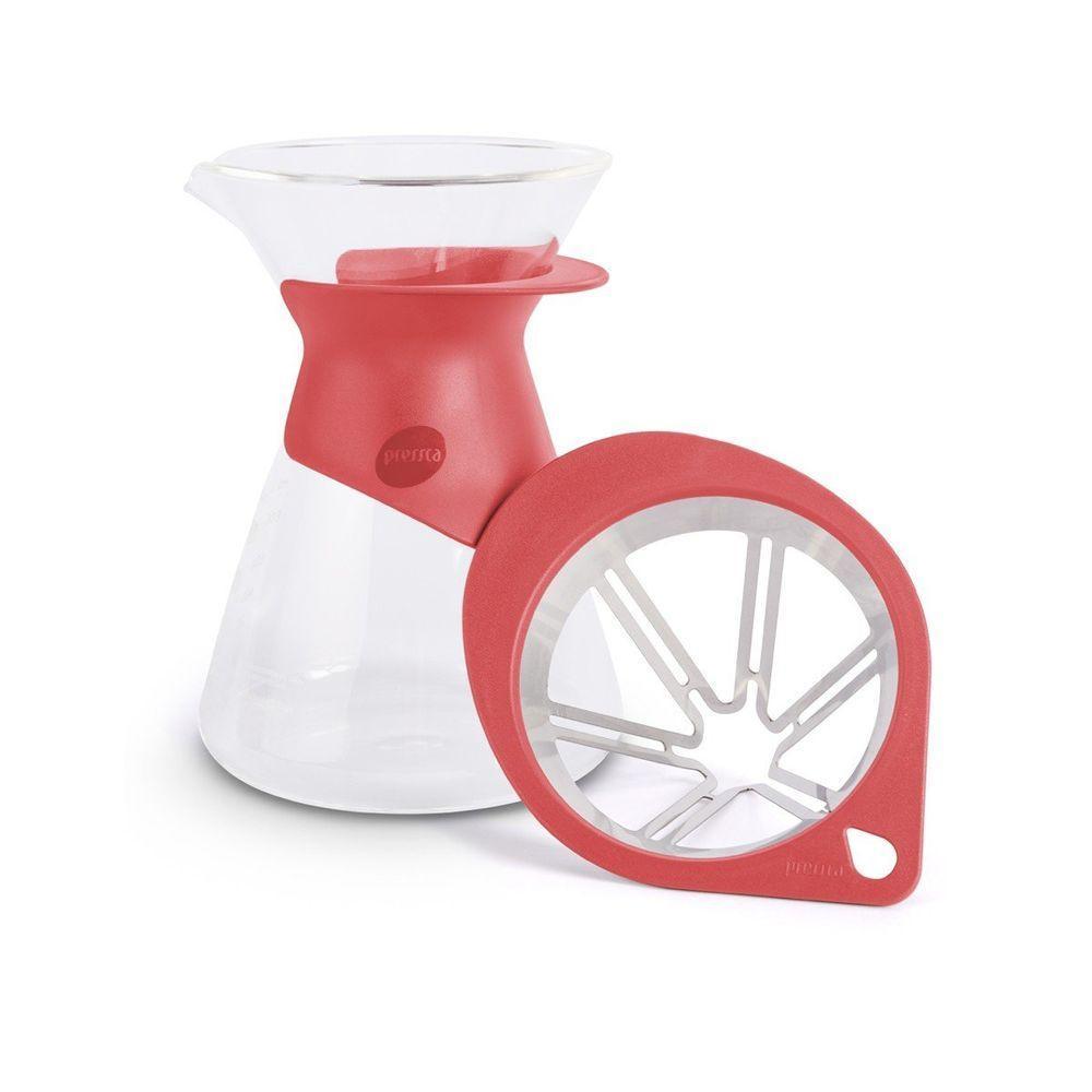 Kit Cafeteira Jarra Com Filtro 600ml - Pressca Vermelho - 3