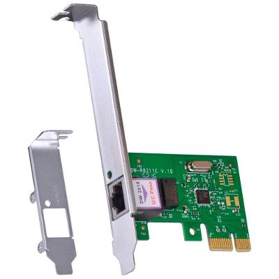 Placa de Rede Gigabit PRV1000E PCI-Express X1 RJ-45 Low Profile Vinik