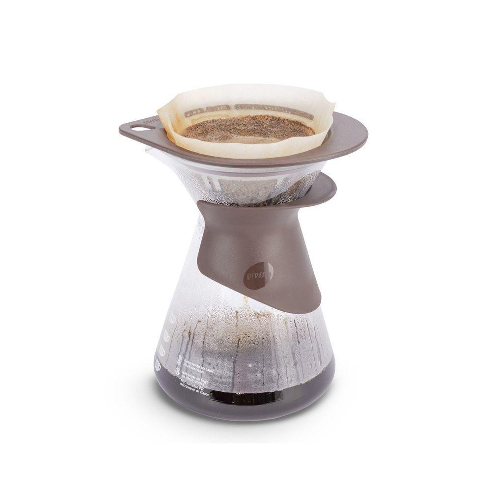 Kit Cafeteira Jarra Com Filtro 600ml - Pressca Marrom - 4