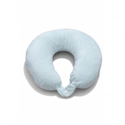Almofada de Pescoço para Viagem Ergonômica de Espuma Azul Claro