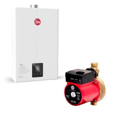 Kit Aquecedor a Gás 20L GN Digital Bomba 120W Rheem Bivolt