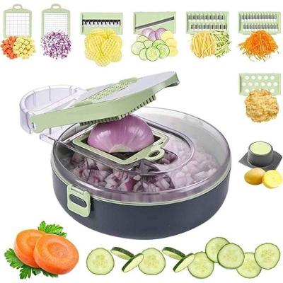 Kit Cortador Ralador Fatiador 15 Peças Aço Inoxidável Legumes Cinza Top Rio Comercial