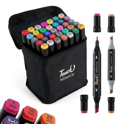 Caneta Marcador Ponta Dupla Touch 36 Cores para Desenho e Pintura