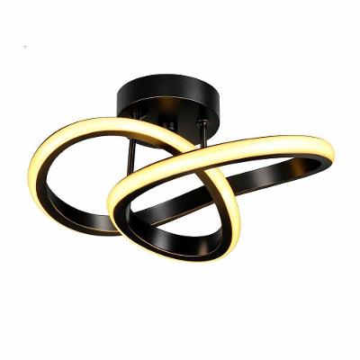 Luminária de Teto LED 20W Minimalista Bivolt Alumínio Preto Carisma