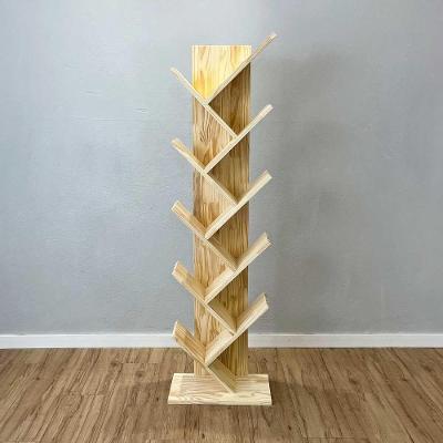 Estante para Livros Tree Alta 5 Prateleiras Pinus 155CM Amadeirado
