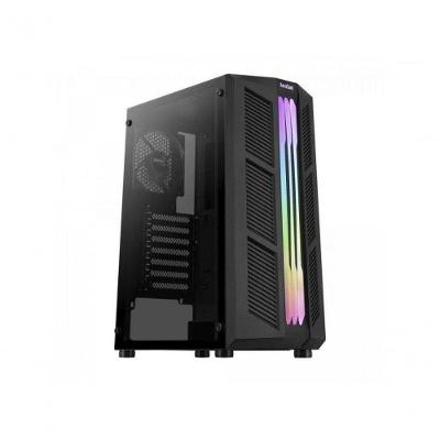 Gabinete Gamer Aerocool Prime Rgb com Vidro Temperado Usb 3.0 Preto