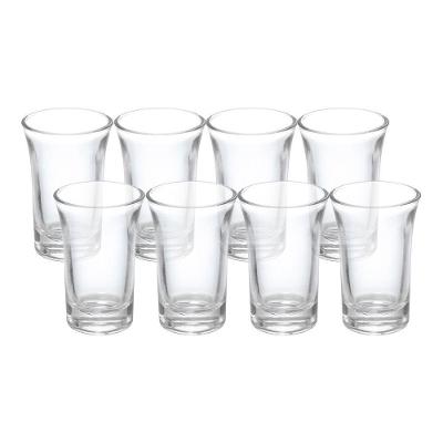 Kit 8 Copos de Shot CPDS018 40ML Vidro Base Espessa Transparente Hauskraft