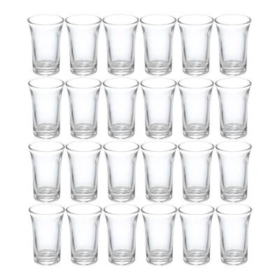 Kit 24 Copos de Shot CPDS018 40ML Vidro Base Espessa Transparente Hauskraft