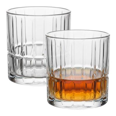 Jogo 2 Copos de Whisky Cristalle Vidro Lapidado 310ML Hauskraft