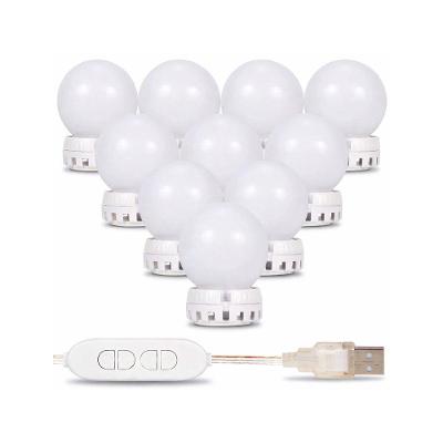 Kit 10 Lâmpadas LED Espelho Camarim Luz Branca com USB Utibom