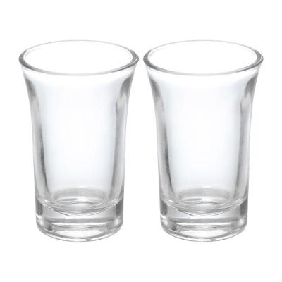 Kit 2 Copos de Shot CPDS018 40ML Vidro Transparente Base Resistente Hauskraft