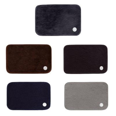 Tapete Felpudo Retangular 40CM X 60CM Antiderrapante Cinza Unicasa Móveis