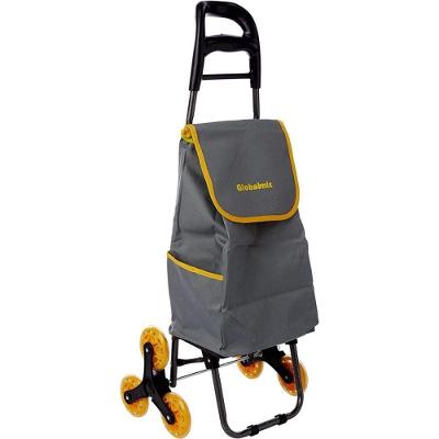 Carrinho de Carga Climbing Cart 3 Rodas Sobe Escadas 40kg Cinza Globalmix