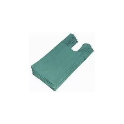 Sacola Plástica Reciclada Reforçada 5kg 35x45cm 500 Unidades Verde