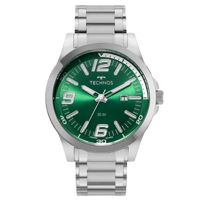 Relógio Masculino Racer Basico Analógico Aço Inox Prata Technos