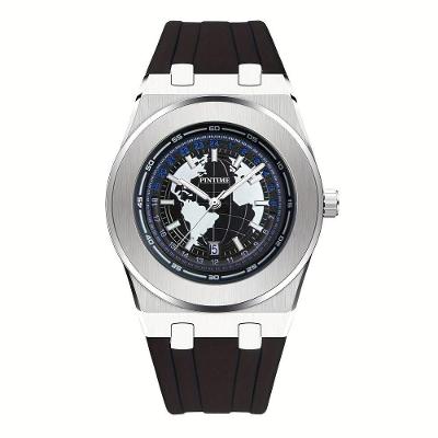 Relógio Quartzo Masculino Esportivo Pulseira Silicone à Prova D'água Branco Sanda