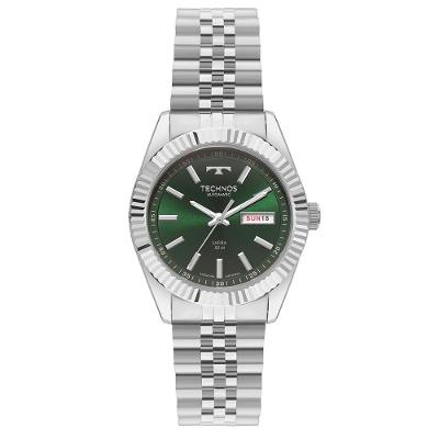 Relógio Masculino Technos Riviera Automático Aço Inox Prata 8205PU-1V