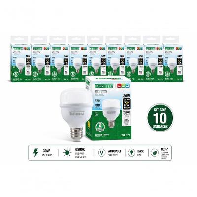 Lâmpada LED TKL 170 30W E27 6500K Bivolt 2400lm Branco Taschibra