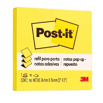 Bloco de Notas Adesivas HB004443956 com 90 Folhas Autocolantes para Escritório Escola e Casa