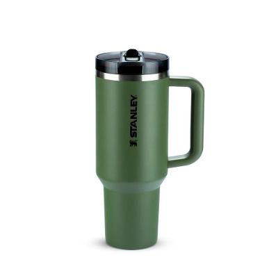 Copo Com Canudo Stanley Quencher Protour 1.18l Anti Vazamento Dried Pine